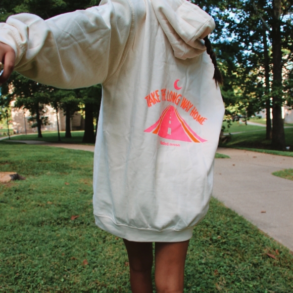 Faded Moon Tan Hoodie Medium - Picture 2 of 4